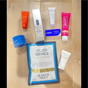 8 Lot skincare designer makeup LA MER SUNDAY RILEY LANEIGE ESTEE EDIT CLINIQUE